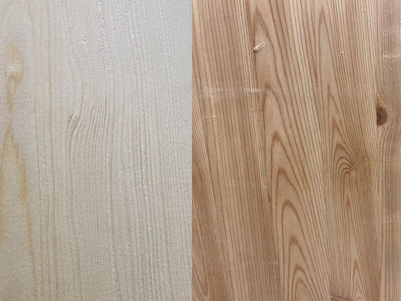 kleurverschillen tussen vurenhout en grenenhout